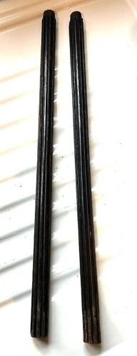 Antique longcase clock pillars - antique,