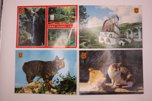 Manx glens postcard - glens, lady