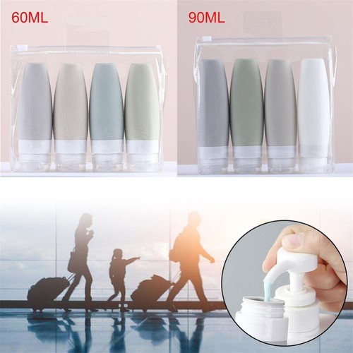4pcs silicone travel bottles - silicone,