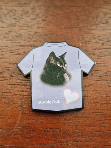 Black cat magnet - black, cats