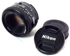 NIKON AF NIKKOR 50mm F1.8 PRIME BRIGHT CAMERA LENS for SLR and Some DSLR Cameras