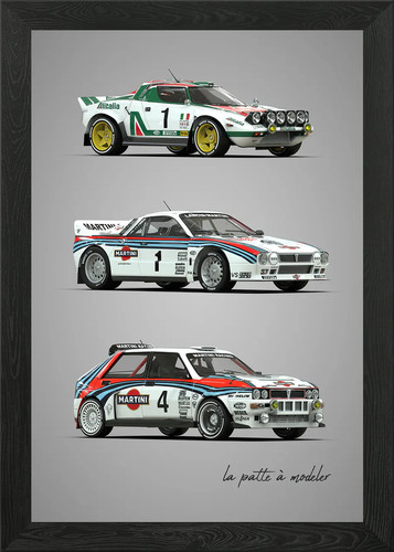 Lancia legend framed - lancia, wall
