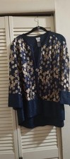 Chico's Midnight Blue & Gold