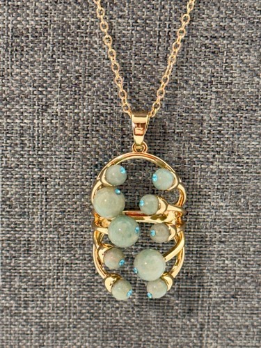 New green jade pendant - green,