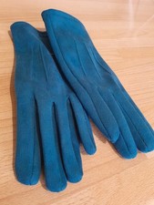Sassy Spirit? Ladies Gloves, Teal, Small (Daisy motif)