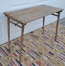 Antique Oak Folding Table No