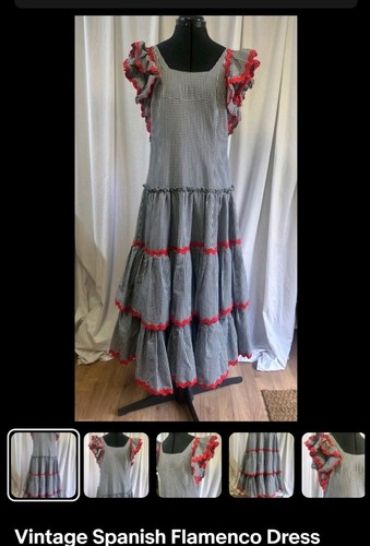 Vintage spanish flamenco dress - vintage,