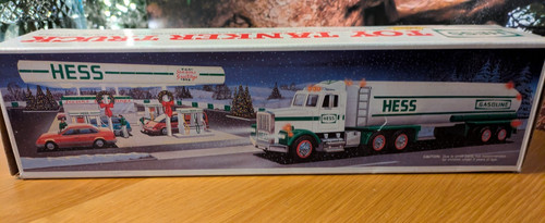 Hess toy gasoline tanker truck - gasoline,