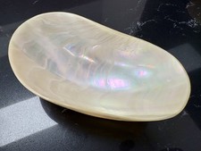 Mother Of Pearl Caviar Dish Bowl 15x8.5cm Natural Shell