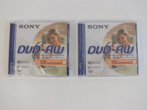 Two sony dvd min 1 - dvd-rw, 30