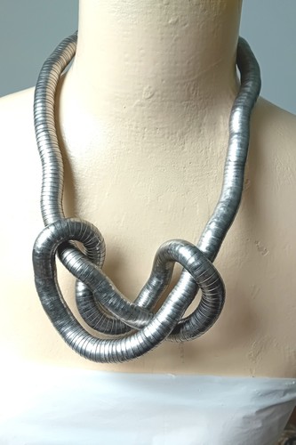 Vtg large silver tone - vtg,