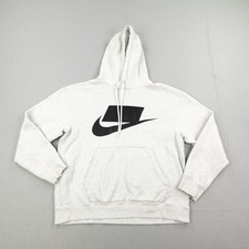 Nike Hoodie Mens Medium Gray