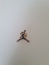 Nike Air Jordan Black Enamel Jumpman Lapel Pin Badge