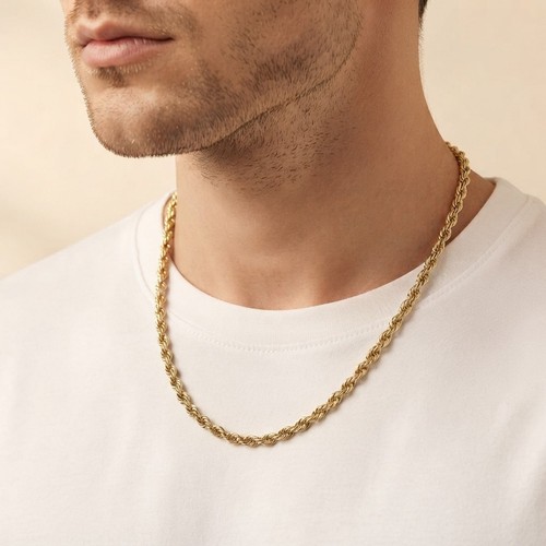 Thick 7mm gold rope - rope, chain