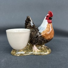 Quail Pottery Ceramic Dorking Hen Chicken Egg Cup