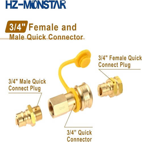 3pcs dual fuel quick connect - 3pcs,