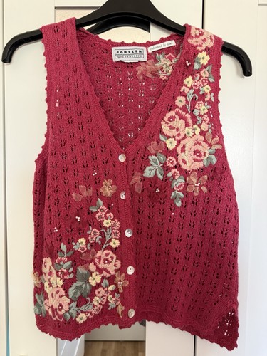 Vintage jantzen pink hand knit - vintage,