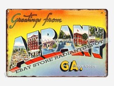 tin sign 1930s-40s Greetings