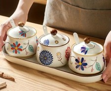 3pcs Ceramic Seasoning/Sugar