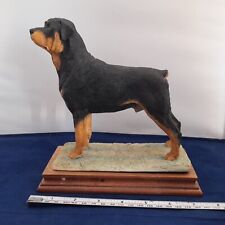 Border Fine Arts Dog Rottweiler Standing 1985-92 on Plinth 073 Resin Ornament