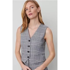 Ann Taylor Tailored Gray Plaid