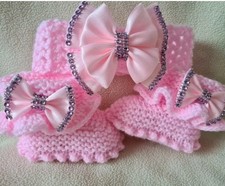 Hand knitted Romany Bling baby