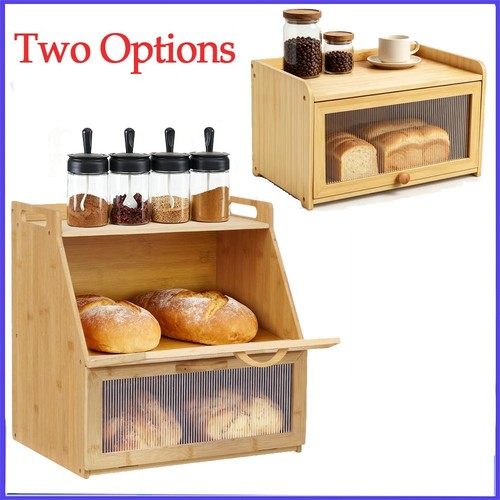 Tier wooden bread bin - bread, roll