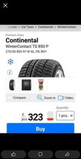 4× ContinentalContinental WinterContact TS 850 P 275/30 R20 9 255/35 R20