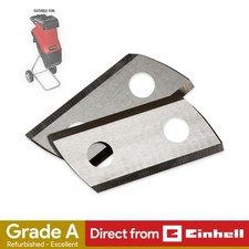 Einhell 2x Garden Shredder Blades For GC-KS 2540 OEM Spare - BOX DAMAGED