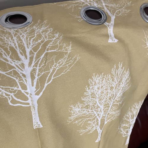 Curtains tree design gold - curtains, 160
