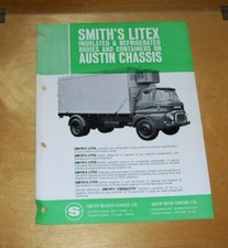 AUSTIN SMITH'S LITEX INSULATED REFRIGERATED BODIES MOTOR BODY BUILDERS LEAFLET 