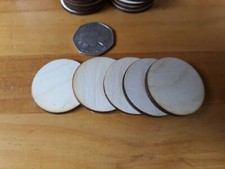 40x 35mm/3.5cm Wooden Circle Craft Shapes Wood DIY Decoration Disc Plaque 