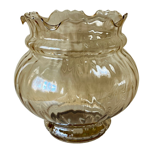 Amber glass light shade - amber,