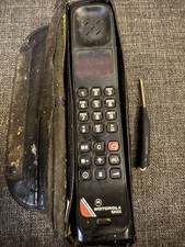Motorola 8800X Vintage Mobile Brick Phone with Case