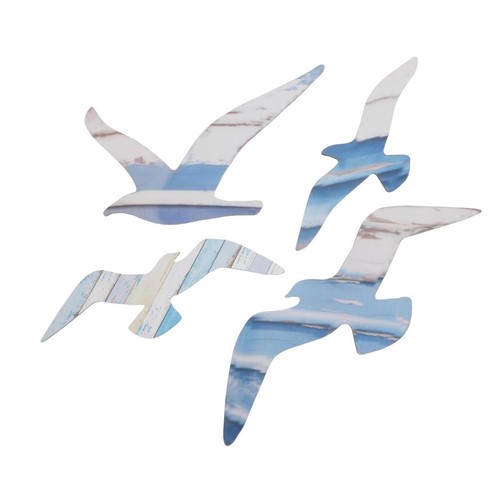 4pcs coastal seagulls - seagulls, wall