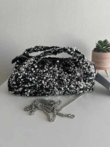River island silver sequin - river,