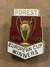 Vintage Nottingham Forest European Cup Winners 1979-80 Enamel Badge Coffer Sport