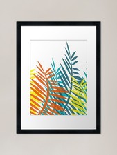 Tropical Ferns Framed Art