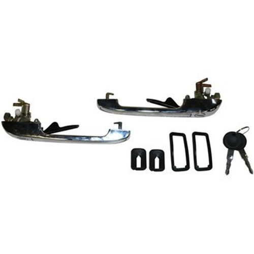 Chrome front door handle - front,