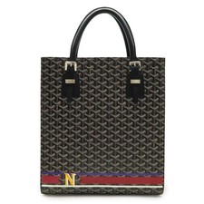 GOYARD Goyard Comole GM Paint Handbag/Tote Bag, Herringbone Pattern, PVC Leather