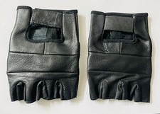 REAL LEATHER FINGERLESS GLOVES