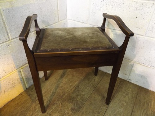 Edwardian solid oak piano - solid,
