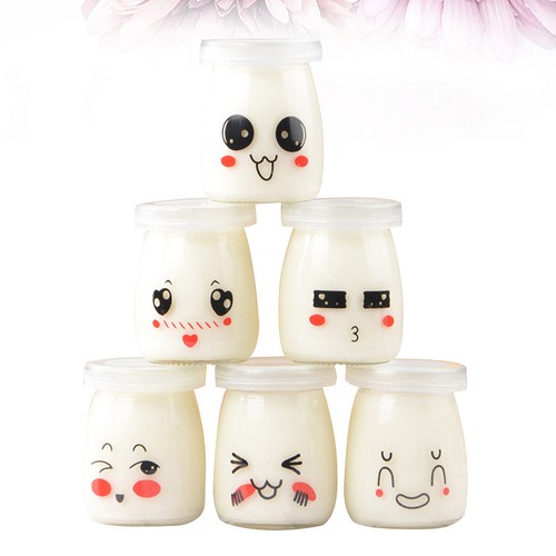 Reusable glass milk - milk, bottles