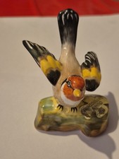 Vintage Crown Staffordshire Goldfinch Figurine Ornament Hand Painted J.T Jones