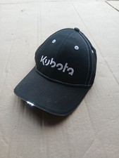 GENUINE KUBOTA CAP X1 BLACK/WHITE HAT W/BUILT IN TORCH LIGHT FREE POST NEW