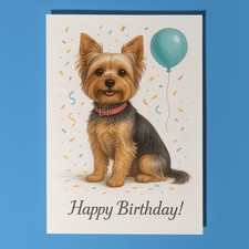 Yorkshire Terrier Dog - Happy