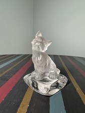 Goebel Frosted Crystal Scottish Terrier Paperweight