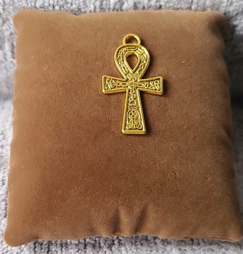Ankh cross gold plated - gold,