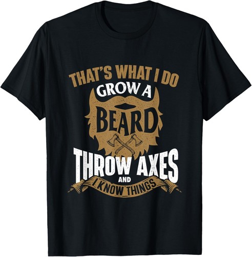 Grow beard throw - throw, axes