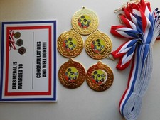 DOGS  AWARD MEDALS  X 5 -
